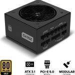 Fonte de Alimentação ATX GM850 850W 80 Plus Gold Full Modular (Preta) - ZOLYD