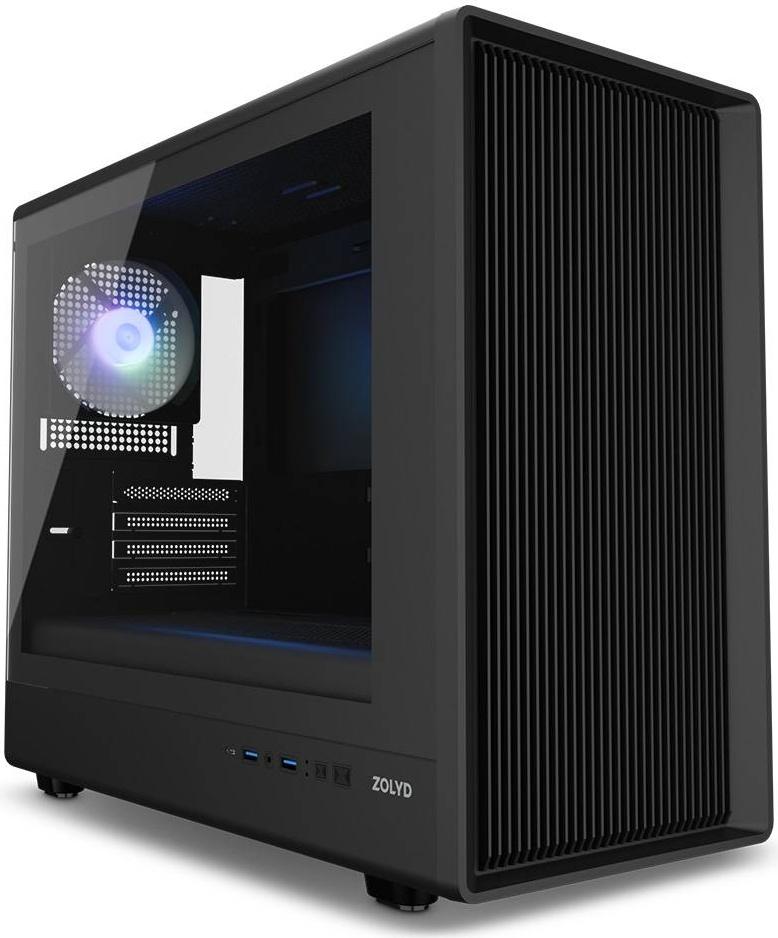 Caixa Micro - ATX Karion ARGB Tempered Glass (Preto) - ZOLYD