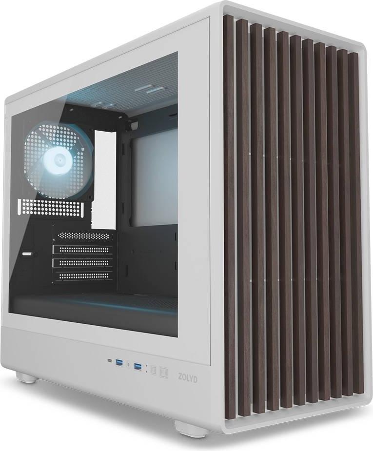 Caixa Micro - ATX Karion WD ARGB Tempered Glass (Branco) - ZOLYD