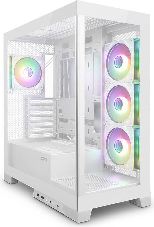 Caixa ATX Vexora Tempered Glass ARGB (Branco) - ZOLYD
