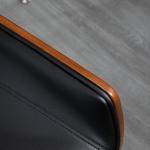 Cadeira de Escritório Operativa Giratória em PU com Altura Ajustável Função Inclinação 51x65,5x82 - 92cm Preto