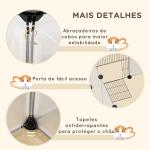 Recinto para Animais de Estimação DIY com 20 Painéis Parque para Pequenos Animais Modular 175x70x45 cm Translúcido