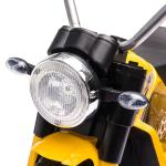 Motocicleta Elétrica Infantil com 3 Rodas Triciclo a Bateria 6V para Crianças de 18 - 36 Meses com Farol Buzina 72x57x56cm Amarelo