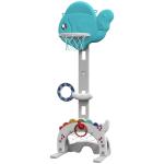 Cesta de Basquetebol para Crianças Altura Ajustável com Jogo de Lançamento de Bola de Futebol, Golf Multicolor