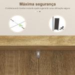 Armário de Cozinha Armário Despensa Cozinha com 2 Portas de Vime e 16 Prateleiras 60x30x104 cm Madeira