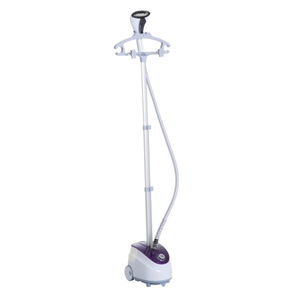 Ferro de Engomar a Vapor com Depósito de 1,8L e Temperatura Ajustável em 11 Níveis 21,5x30x150 cm Branco e Roxo