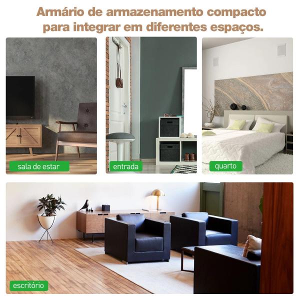 Mesa de Cabeceira com 4 Gavetas Amplo Espaço de Armazenamento para Dormitório 40x30x75 cm Branco e Madeira