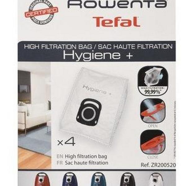 Pack 4x Sacos ZR - 200520 p/ Aspirador - ROWENTA