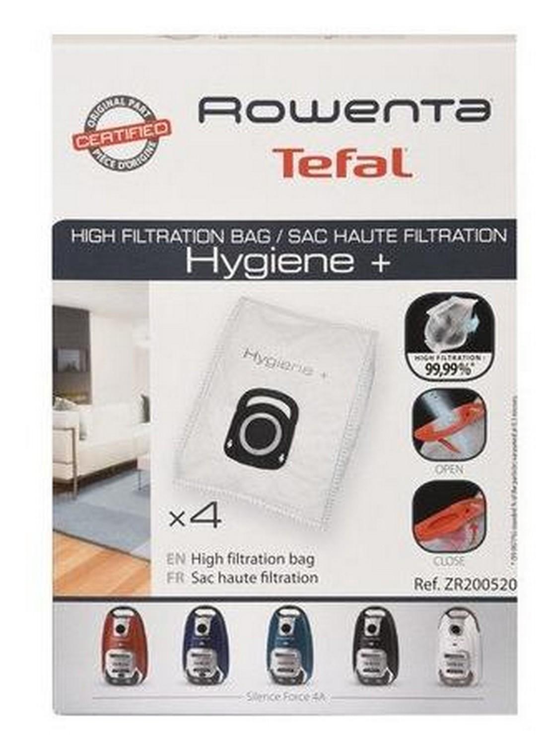 Pack 4x Sacos ZR - 200520 p/ Aspirador - ROWENTA