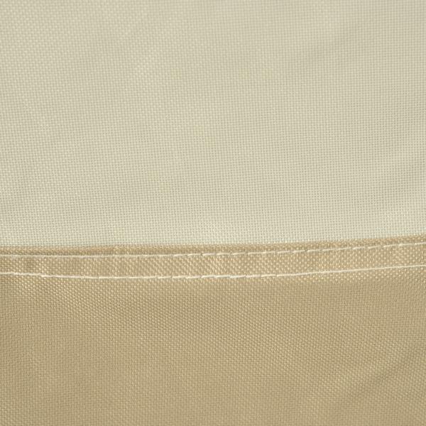 Capa Protetora para Móveis de Jardim 152x87x59 - 79 cm com Tecido Oxford 600D Impermeável e Fivela Bege e Creme