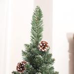 Árvore de Natal 150 cm Árvore de Natal Artificial com 395 Ramos e Suporte de Metal Árvore de Natal para Interior Verde