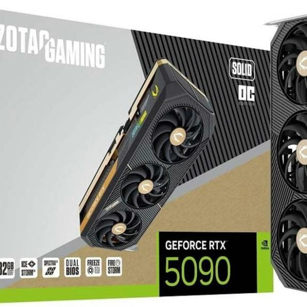 Placa Gráfica GeForce RTX 5090 Solid OC 32GB GDDR7 DLSS4 - ZOTAC