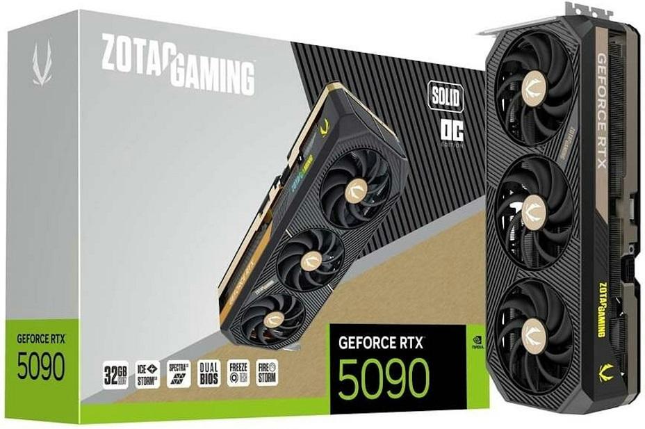 Placa Gráfica GeForce RTX 5090 Solid OC 32GB GDDR7 DLSS4 - ZOTAC