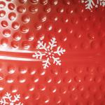 Saia Metálica Impermeável para Árvore de Natal 66x66x23 cm Vermelho