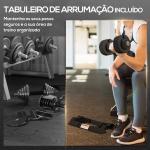 Conjunto de Pesos Ajustável de 10 kg com Ajuste Rápido de Peso com Base de Armazenamento e Pega Antiderrapante 33xØ16 cm Preto