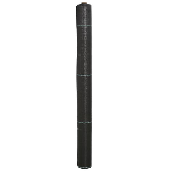 Rolo de Malha Anti - Ervas 2x25 m Malha Geotêxtil 60 g/m² para Controlo de Ervas Daninhas de Jardim Malha Anti - Ervas Preta