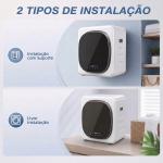 Máquina de Secar por Exaustão 4 kg 800W com Ecrã Tátil, Controlo de Tempo e Temperatura, Secagem Uniforme, Branco