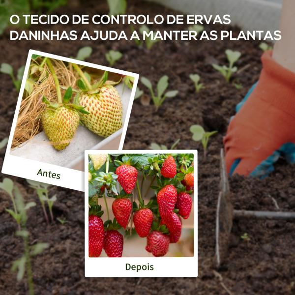 Rolo de Malha Anti - Ervas 1x100 m Malha Geotêxtil 60 g/m² para Controlo de Ervas Daninhas de Jardim Malha Anti - Ervas Preta