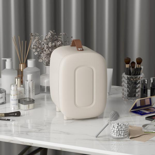 Frigorífico Pequeno de Cosméticos 4L 9V/240V para Arrefecer e Aquecer Mini Frigorífico para Beleza 20,3x26,3x28 cm Creme