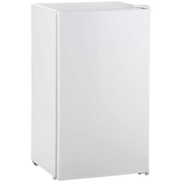 Mini Frigorífico 91 L com Congelador, Frigorífico Silencioso, Frigorífico Pequeno para Colocar Sob Bancada com Temperatura Regulável e Porta Reversível, Prateleiras Ajustáveis, Branco
