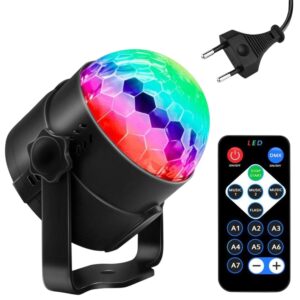 Projector Efeitos Disco LED RGB 3x 1W c/ Comando