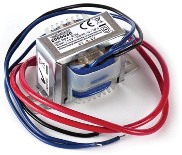 Transformador AC 6+6V 250mA 3VA - VELLEMAN