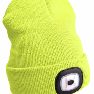 Gorro c/ Lanterna USB (Amarelo) - TRIZAND
