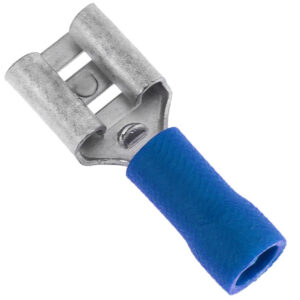 Terminal Isolado Femea 6,3mm - Azul