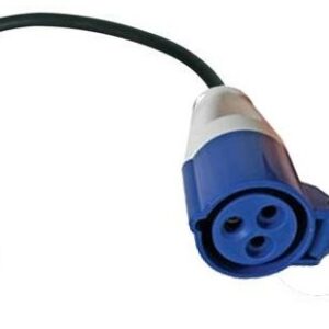 Cabo Adaptador Ficha CEE 3 Polos Femea - Ficha Schuko Macho (15cm)