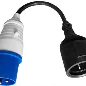 Cabo Adaptador Ficha CEE 3 Polos Femea - Ficha Schuko F?mea (15cm)