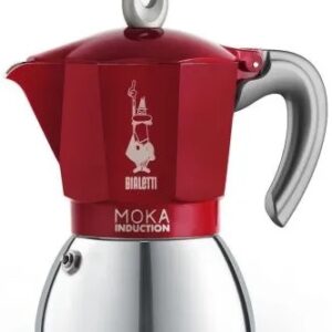 Cafeteira Italiana New Moka Indução 100ml (Vermelho) - BIALETTI