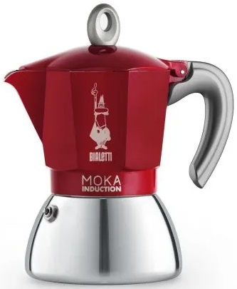 Cafeteira Italiana New Moka Indução 100ml (Vermelho) - BIALETTI
