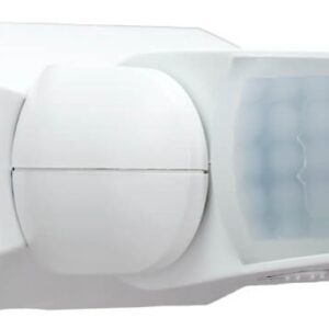 Sensor de Movimento PIR Branco 220V c/ 2 Sensores 180?/360? (IP65) Branco