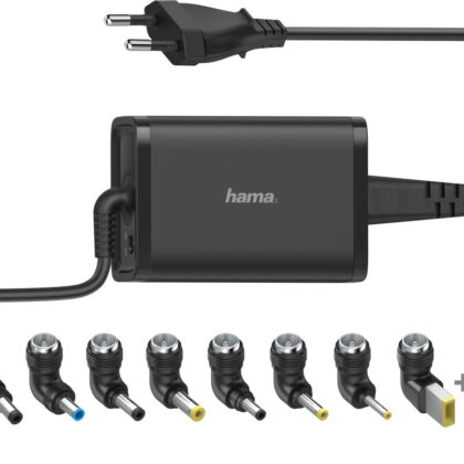 Carregador Universal 65W c/ Saída 15/16/17/18/19V (Preto) - HAMA