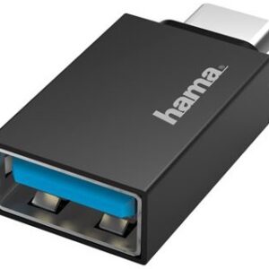 Adaptador USB-C Macho - USB-A F?mea (Preto) - HAMA