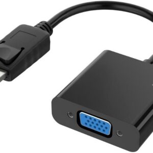 Adaptador DisplayPort Macho - VGA Fêmea (Preto) - HAMA