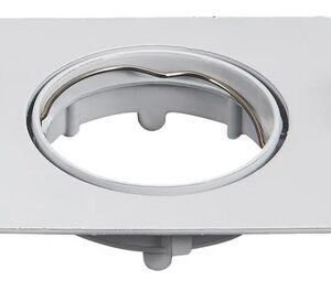 Aro Quadrado Ajust?vel em Branco p/ Lampadas MR16-GU10