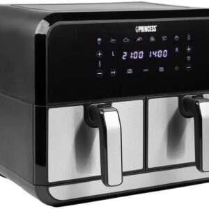 Fritadeira Air Fryer Dual 8L 1700W (Preto/Inox) - PRINCESS
