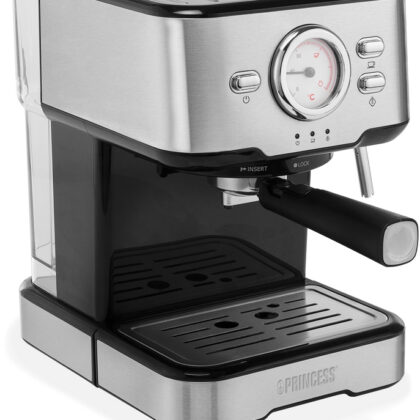 Máquina de Café Expresso 1,5L 1100W (Preto/Inox) - PRINCESS