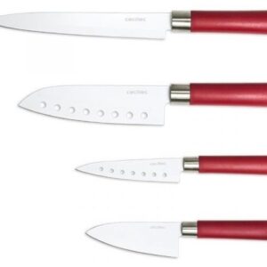 Conjunto de Facas Santoku em Cer?mica (4 Pe?as) - CECOTEC
