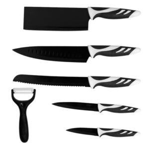 Conjunto de Facas Top Chef Preto (6 Peças) - CECOTEC