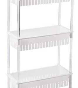 Estante/Rack Amovível 3 Níveis c/ Rodas (47 x 16,5 x 80cm)