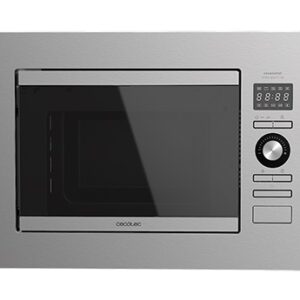 Microondas de Encastre GrandHeat 2090 Built-In Steel 800W 20L (Prateado) - CECOTEC
