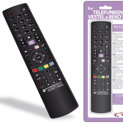 Comando Universal Dedicado p/ TVs LCD TELEFUNKEN, VESTEL e BEKO