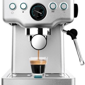 Máquina de Café Power Espresso 20 Barista Mini 1.8L 1465W (Inox) - CECOTEC