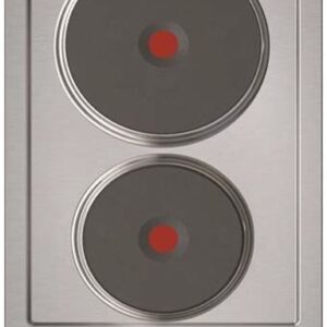 Placa El?trica Embutida 2 Zonas EFX 30.1 2P (Inox) - TEKA