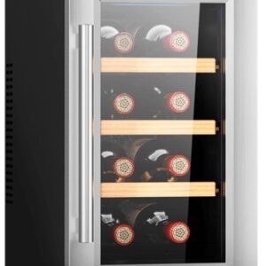 Garrafeira 8 Garrafa(s) Bolero GrandSommelier 830 CoolWood (Preto/Inox) - CECOTEC