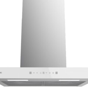 Exaustor Chaminé Bolero Flux TT 60cm 605500 550m3/h (Vidro Branco/Inox) - CECOTEC