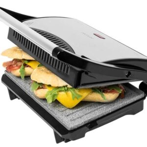 Sanduicheira 700W (Cinzento) Rockn Grill - CECOTEC