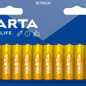 Blister 10x Pilhas Alcalinas LongLife LR6 AA 1,5V - VARTA